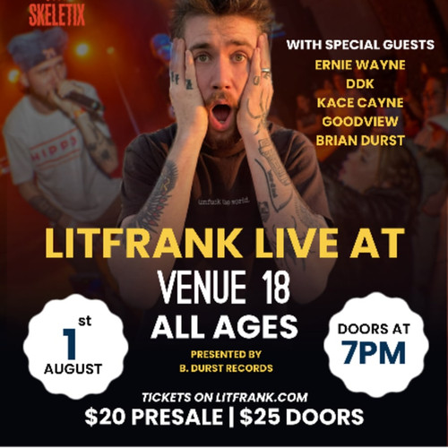 Meet n Greet with ERNIE WAYNE  (Sold SEPARATELY)  - LITFRANK Live at Venue 18  @ Venue 18 - 2025-08-01