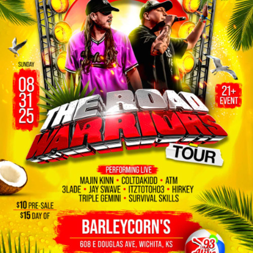 General Admission  - The Road Warriors Tour (Wichita) @ Barleycorns  - 2025-08-31