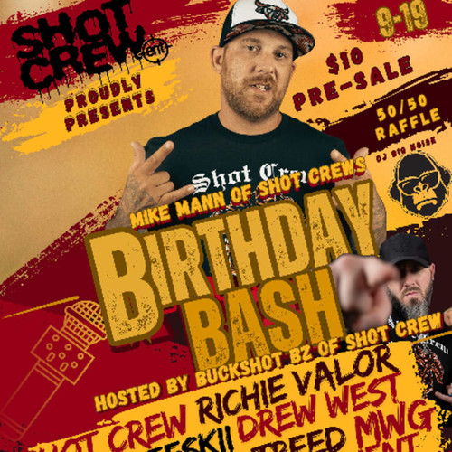 General Admission - Mike Mann Of Shot Crew's Birthday Bash @ The Newark Hub - 2025-09-19