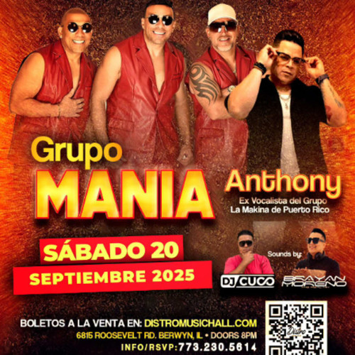 General  - GRUPO MANIA & ANTHONY LA MAKINA @ Distro Music Hall - 2025-09-20