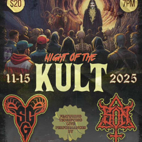 Reserved table for 4 - NIGHT OF THE KULT!! @ The Music Factory  - 2025-11-15