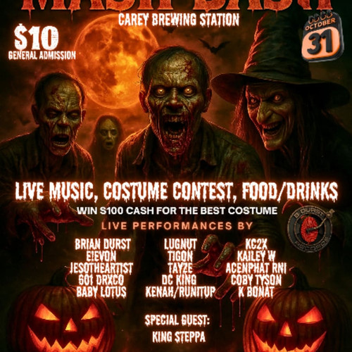 VIP Front Row Seating  - Halloween At The Carey Brewing Station  @ Carey Brewing Station  - 2025-10-31