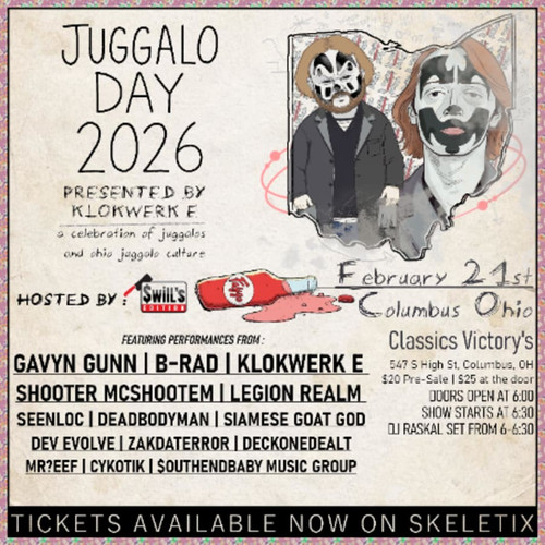 Klokwerk E - Juggalo Day - Columbus 2026 @ Classic's Victory's Sports Bar - 2026-02-21