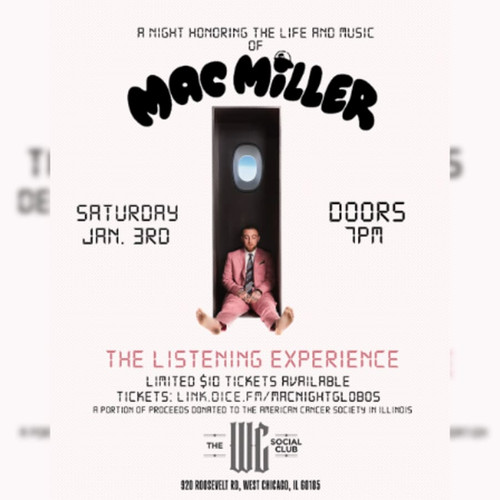 TIER 3 (LESS THAN 100 TICKETS REMAIN) - MAC MILLER LISTENING EXPERIENCE @ The WC Social Club - 2026-01-03