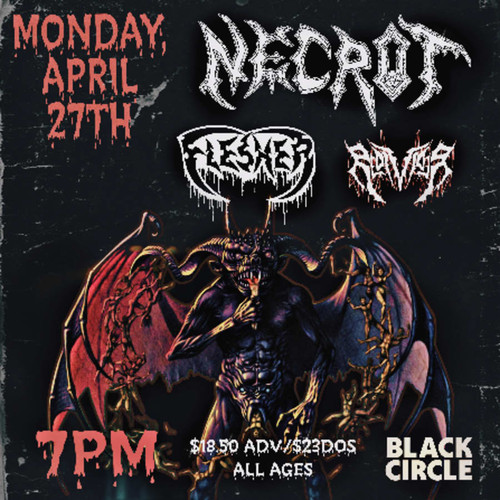 General Admission - Stranger Attractions Presents NECROT!! @ Black Circle - 2026-04-27