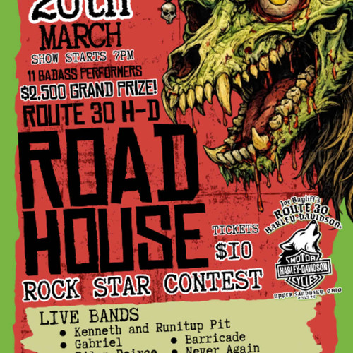 General Admission - Route 30 Harley-Davidson Roadhouse Rock Star @ Route 30 Harley-Davidson - 2026-03-14