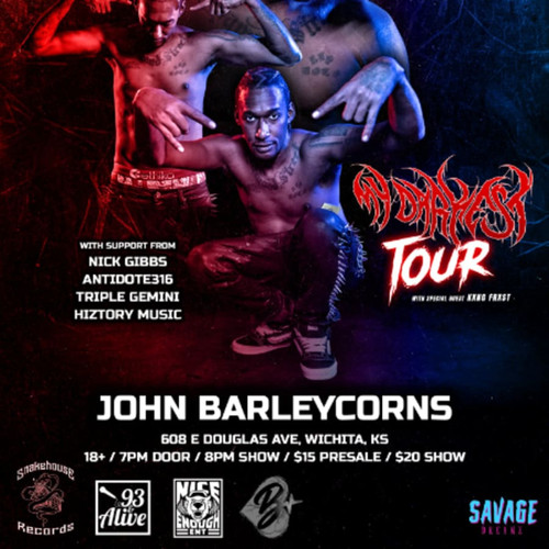 General Admission - Snake Lucci My Darkest Tour (Wichita) @ Barleycorns  - 2026-05-16