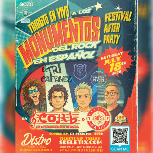 VIP TABLE FOR 4 PEOPLE + ENTRY - TRIBUTO EN VIVO A LOS MONUMENTOS DEL ROCK EN Espanol @ Distro Music Hall - 2026-07-18