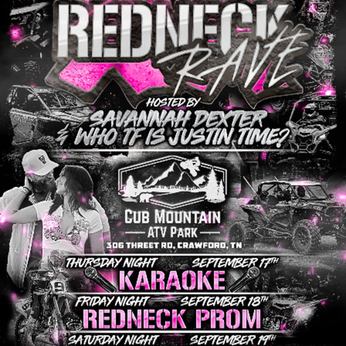 Tier One Redneck Prom Ticket - Redneck Rave Pink Edition @ Cub Mountain - 2026-09-16