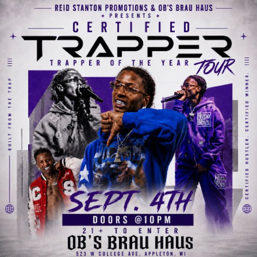 General Admission - Certified Trapper Appleton, WI @ Ob's Brau Haus - 2026-09-04
