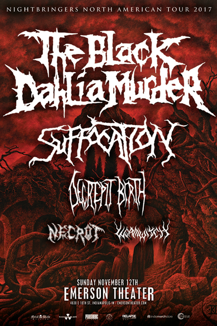 Early Entry Tickets - The Black Dahlia Murder @ Emerson Theater - 2017-11-12