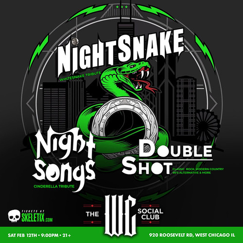 VIP Seating - Nightsnake (Whitesnake tribute) @ The WC Social Club - 2022-02-12