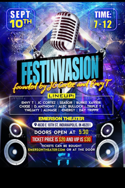 Booth section 4 people  - FESTINVASION @ Emerson Theater - 2022-09-10