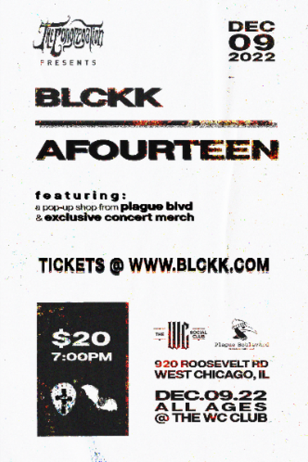 General Admission - BLCKK + AFOURTEEN @ The WC Social Club - 2022-12-09