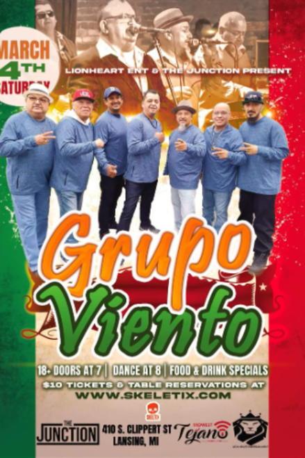 Reserved Table for 8 - Grupo Viento @ The Junction - 2023-03-04