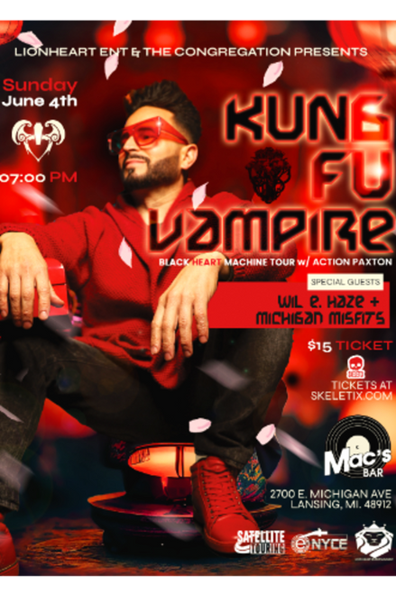 Skip the line pass - Kung Fu Vampire Live At Macs Bar @ Macs Bar  - 2023-06-04