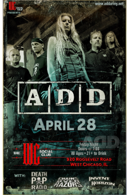 General Admission - A.D.D. @ The WC Social Club - 2023-04-28