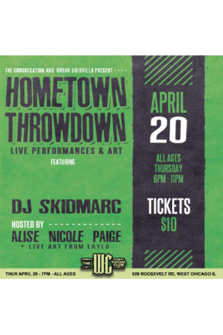 Reserved Table for 4 - Hometown Throwdown @ The WC Social Club - 2023-04-20