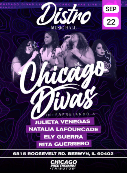 General Admission - Ladies Free - DIVAS Tribute @ Distro Music Hall - 2023-09-22