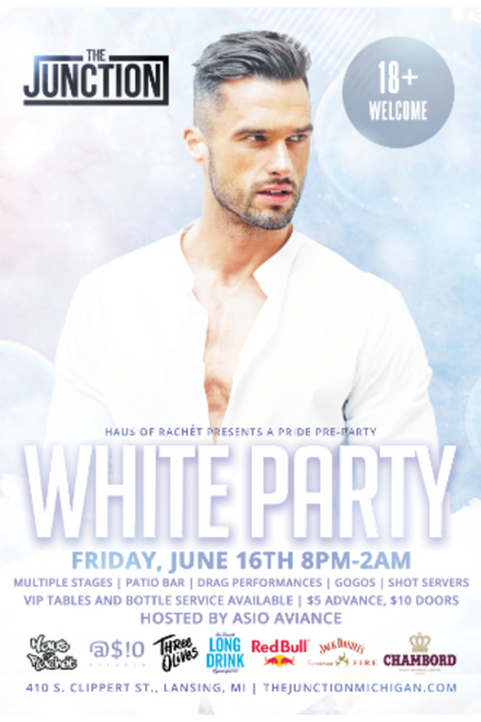 6 person table - White Party: Pride Pre-Party @ The Junction - 2023-06-16