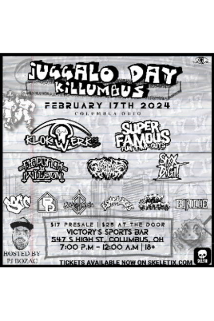 Pound Down - Juggalo Day : Killumbus  @ Classic's Victory's Sports Bar - 2024-02-17