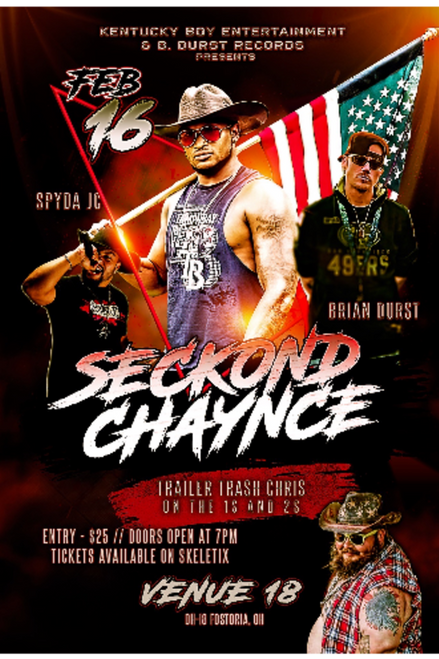 ?Prize? General Admission  - Seckond Chaynce & Spyda JC Live at Venue 18  @ Venue 18 - 2024-02-16