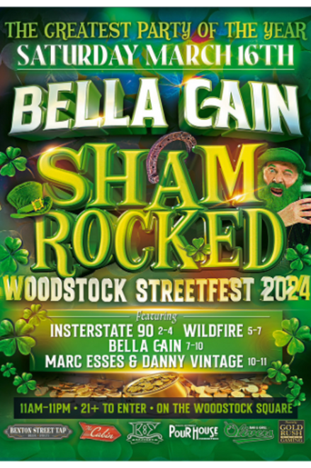 General Admission - SHAMROCKED ft Bella Cain - Woodstock Streetfest 2024 @ Benton Street Tap - 2024-03-16