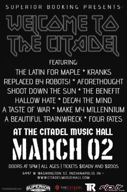 the latin for maple  - Welcome to the Citadel @ The Citadel Music Hall - 2019-03-30
