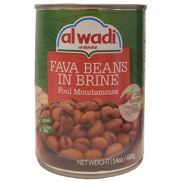 Al Wadi Fava Beans In Brine ( Foul Moudammas ) Chili Recipe 14oz فول مدمس وصفة الفلفل الحار