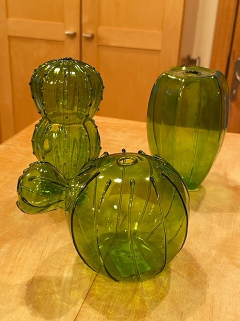 Quirky Cactus Vase Olive
