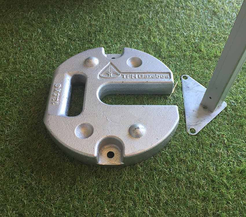 Gazebo Steel Leg Weights TFH Gazebos