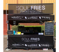 Printed gazebo with gazebo sky banner