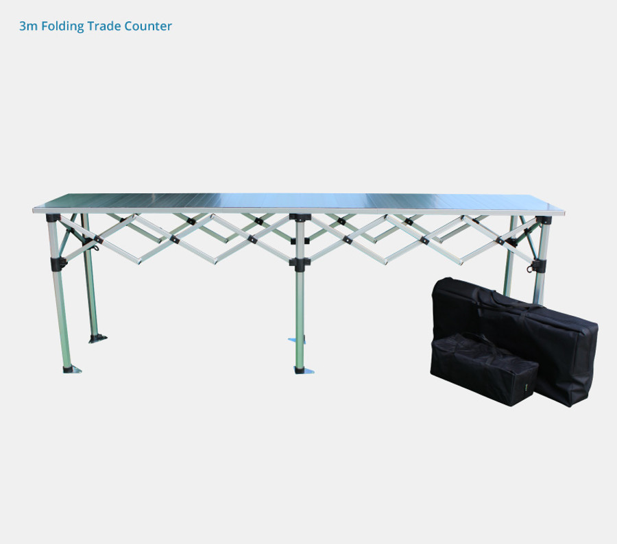 3m Aluminium Folding Trade Counter