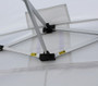 Aluminium compact gazebo framework