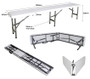 6ft Folding Table & Bench Set