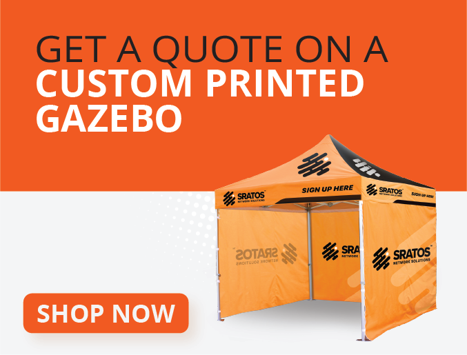 Get a quote on a custom printed gazebo