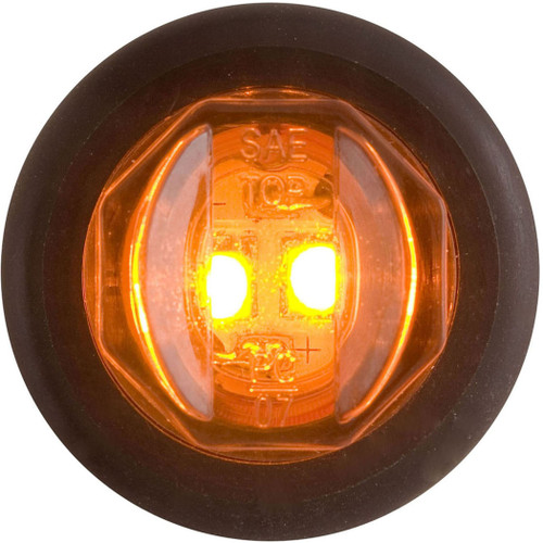 Uni-Lit 3/4", Amber  2-Diode .180 Bullet | MCL11AHPG (OPT)