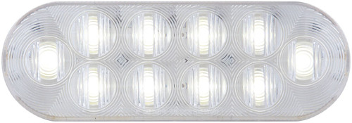 Clear 6in Oval Back Up LED | BUL10CB (OPT)