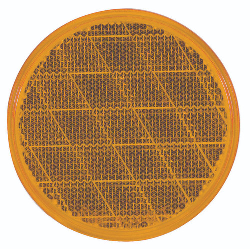Reflector 3" Round Adh Amber | RE21AB (OPT)