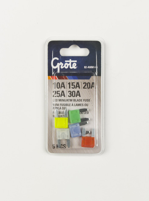 Mini Fuse Assortment W/LED 5PK | 82-ANM-I-5 (GRO)