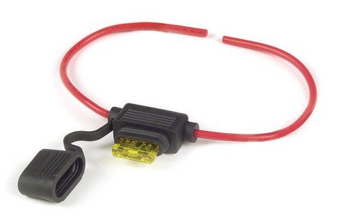 Fuse Holder 14GA 20AMP W/Cap&Fuse | 82-2209 (GRO)