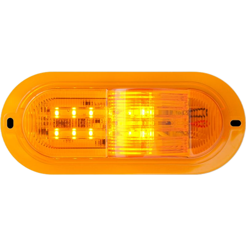 Led Turn 6" Amber W/ Weather | STL75AMFB (OPT)