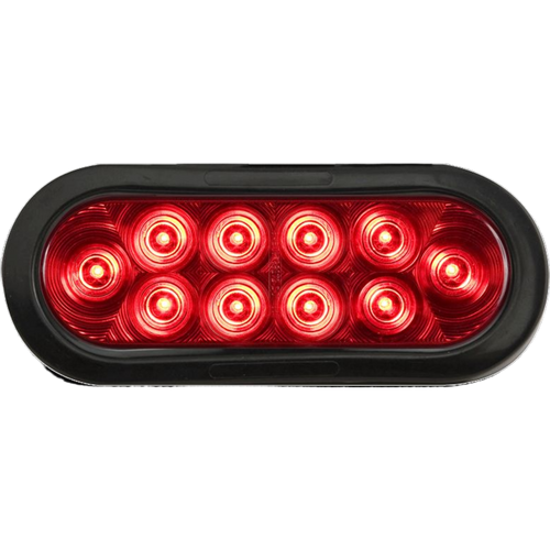 LED Tail Light 6" Red 10 Diode w/Grommet | STL72RKB (OPT)