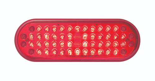 Led S/T/T Red- 6" Oval | STL70RB (OPT)