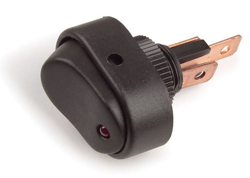 Rocker Switch W/LED 30AMP 3 Blade Green | 82-2135 (GRO)