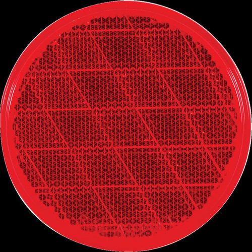 Reflector 3" Round Adh Red | RE21RB (OPT)