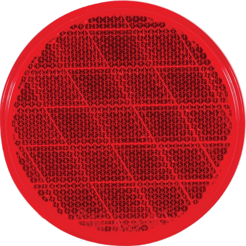 Reflector 3" Round Adh Red | RE21RB (OPT)