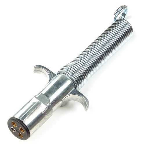 4 Pole Trailer Plug W/Spring | 82-1022 (GRO)