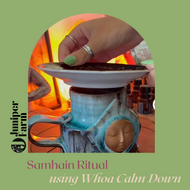 A Samhain Ritual using Juniper's Whoa Calm Down Blend