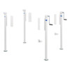 Rieco Titan 14061 RV Manual Convertible Truck Camper Loading Jacks - New Install - White